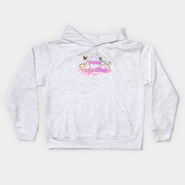 cute arm wrestling Kids Hoodie by comments